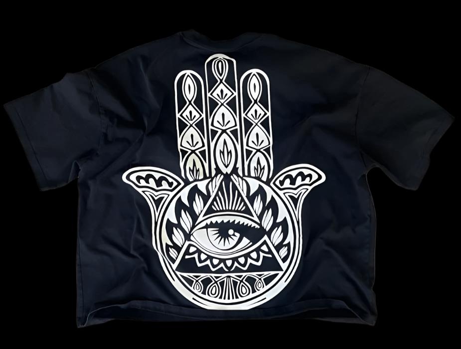 "HAMSA HAND" BOX TEE